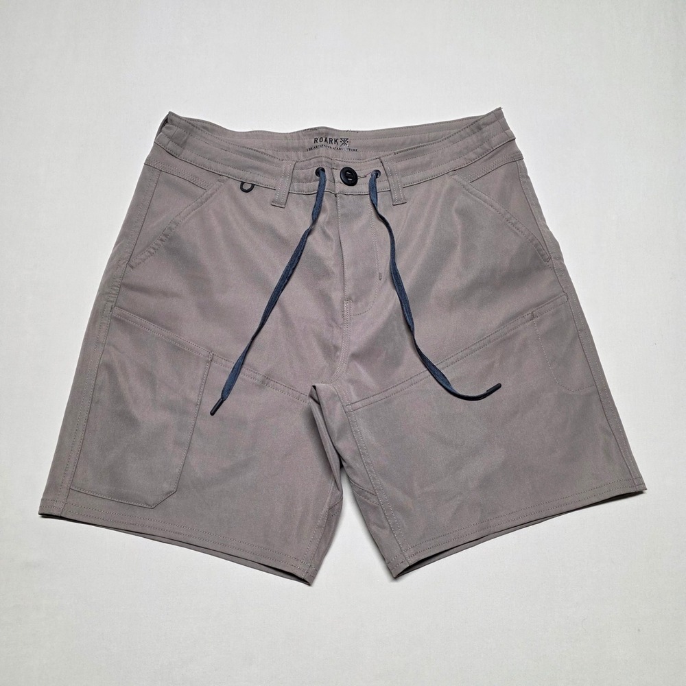 Roark Men Brown Adventure Chinos/Shorts Size 30 Quick Dry Lightweight Outdoor